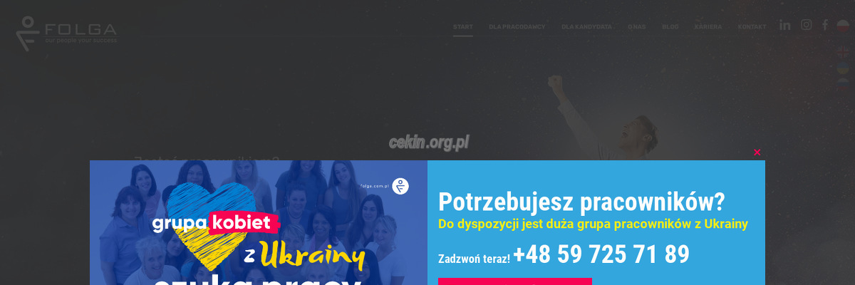 folga-agencja-pracy - zrzut strony internetowej