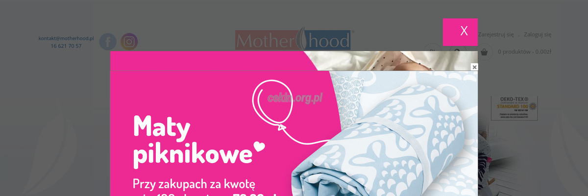 motherhood - zrzut strony internetowej