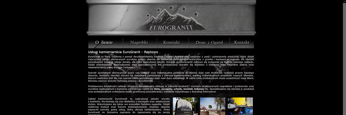 zaklad-kamieniarski-eurogranit-andrzej-kurman - zrzut strony internetowej