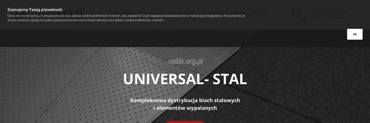 universal-stal-sp-z-o-o - zrzut strony internetowej