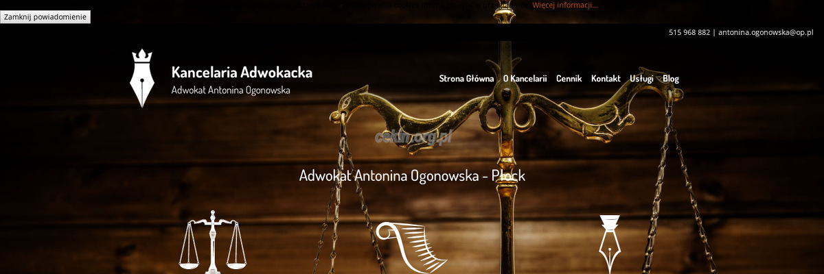 adwokat-antonina-ogonowska - zrzut strony internetowej