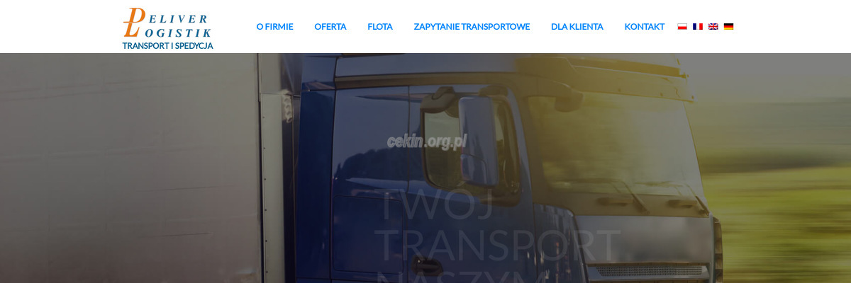 deliver-logistik - zrzut strony internetowej