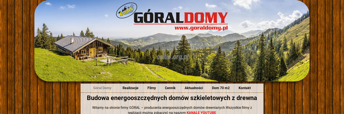 goraldomy - zrzut strony internetowej