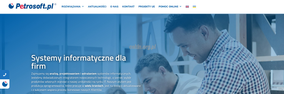 petrosoft-pl-technologie-informatyczne-sp-z-o-o - zrzut strony internetowej