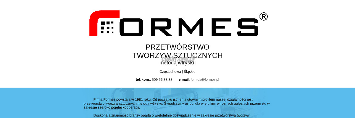 formes-sp-z-o-o - zrzut strony internetowej