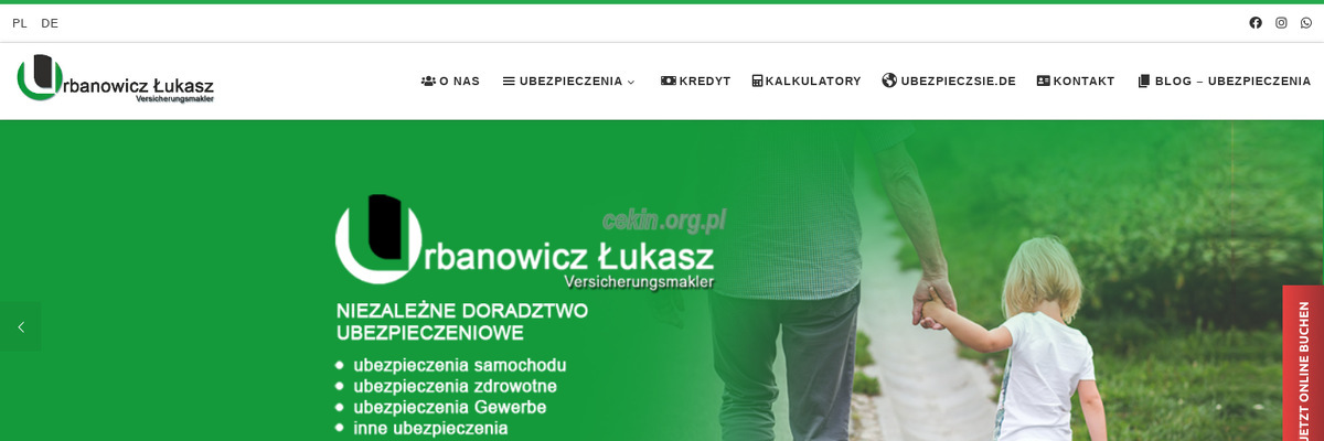 urbanowicz-lukasz-versicherungsmakler - zrzut strony internetowej