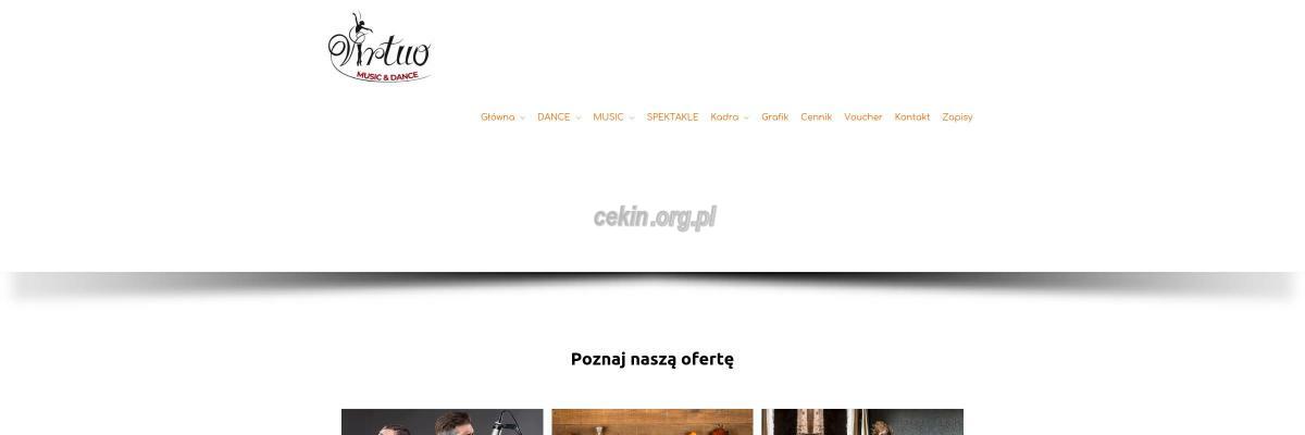 virtuo-centrum-muzyczne - zrzut strony internetowej