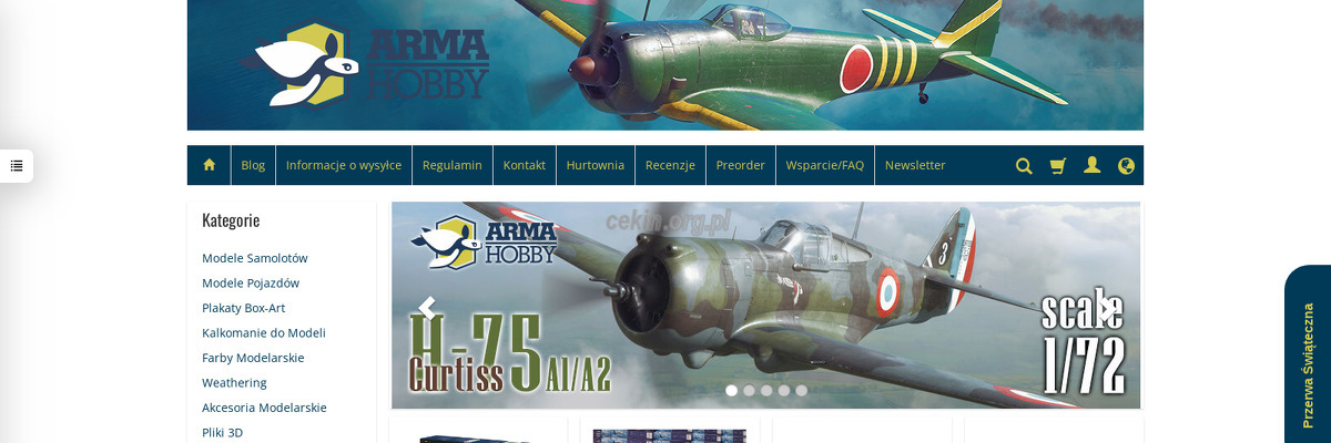 arma-hobby-s-c - zrzut strony internetowej