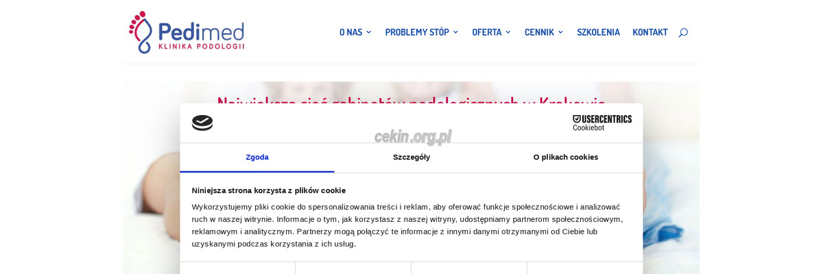 klinika-podologii-pedimed - zrzut strony internetowej