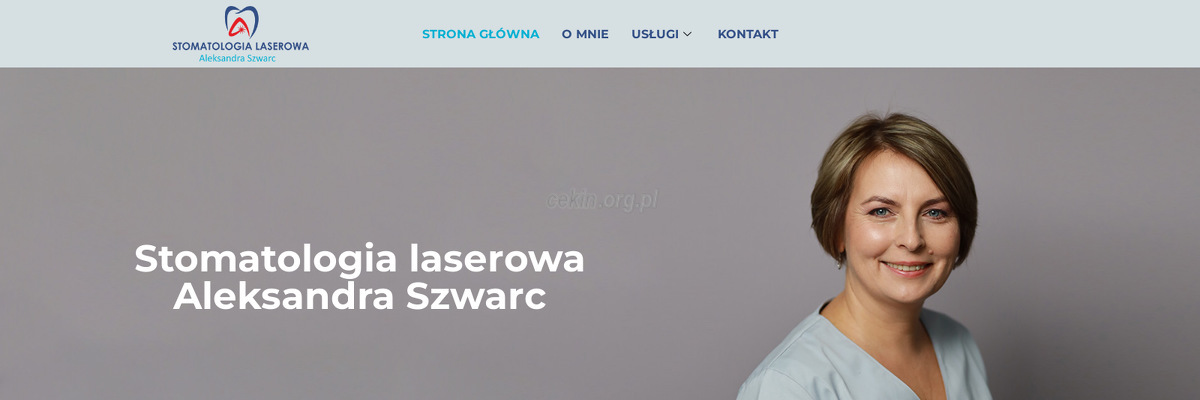 stomatologia-laserowa-aleksandra-szwarc - zrzut strony internetowej