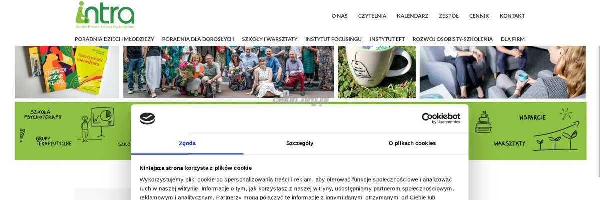 osrodek-pomocy-i-edukacji-psychologicznej-intra - zrzut strony internetowej