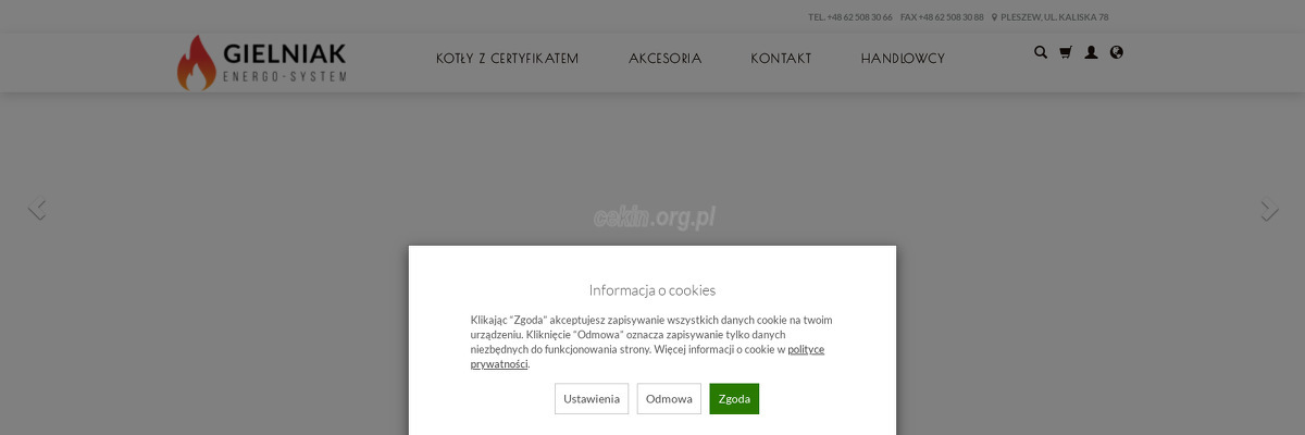 gielniak-energo-system - zrzut strony internetowej
