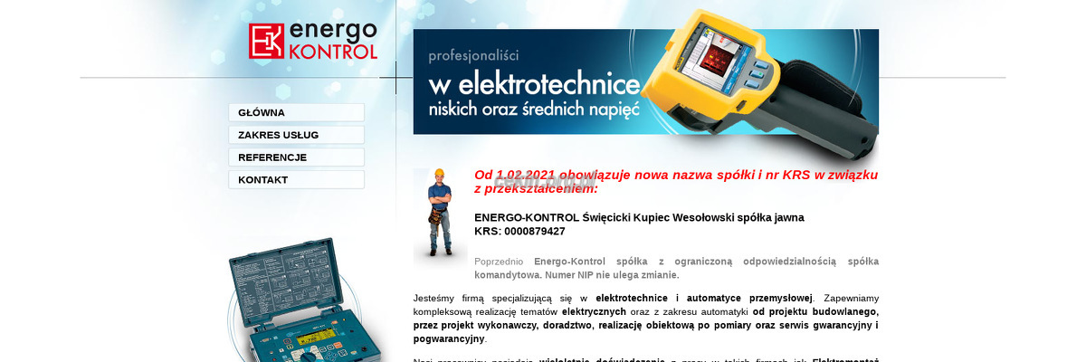 energo-kontrol-sp-z-o-o-spolka-komandytowa - zrzut strony internetowej