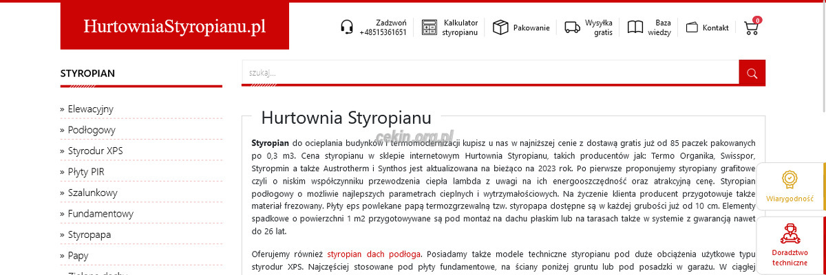 hurtownia-styropianu-phu-lingo strona www