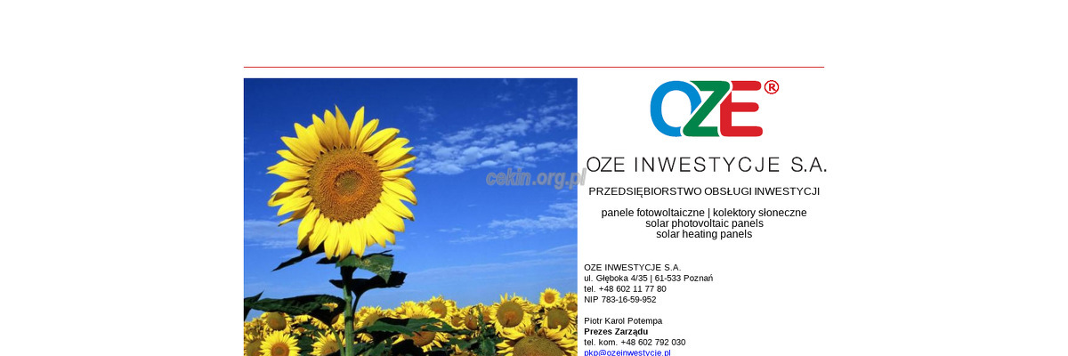 oze-inwestycje-s-a strona www