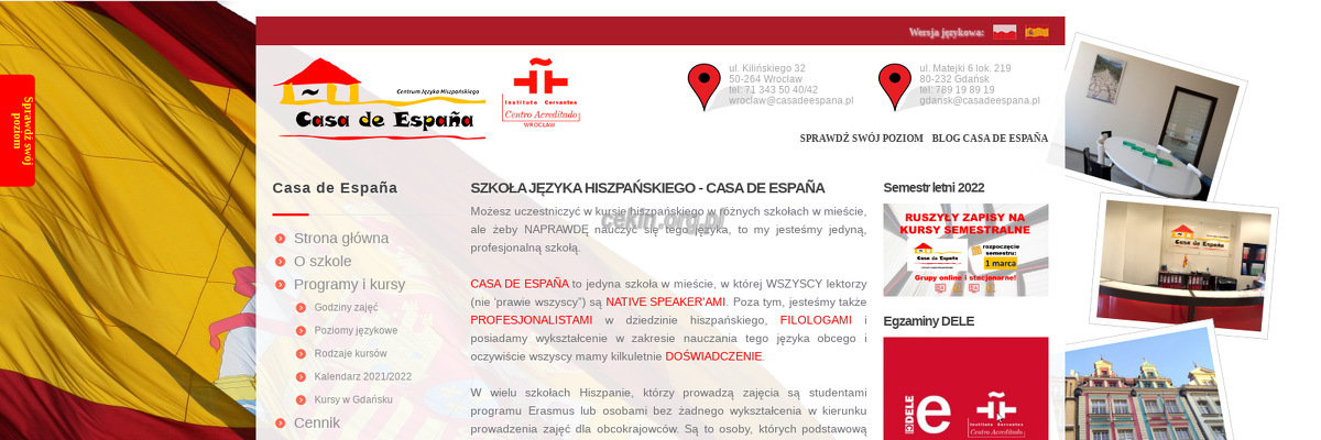 centrum-jezyka-hiszpanskiego-casa-de-espana strona www