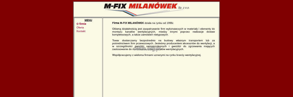 m-fix-milanowek-sp-z-o-o strona www